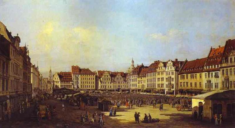 Bernardo Bellotto The Old Market Square in Dresden 4 oil painting image